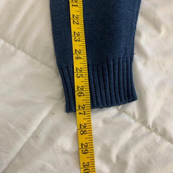 Ralph Lauren Mens Blue Quarter Zip Sweater - Picture 14 of 16